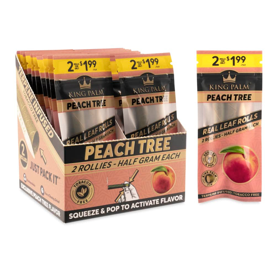 King Palm Flavored Rollie Size Rolls 2pk Pouch Pre-Price $1.99